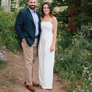 White Jumpsuit, Bridal Jumpsuit, Wedding Jumpsuit